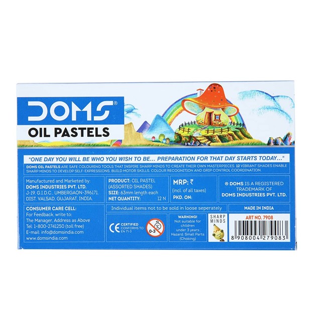 DOMS Oil Pastels Mini 12 Shade