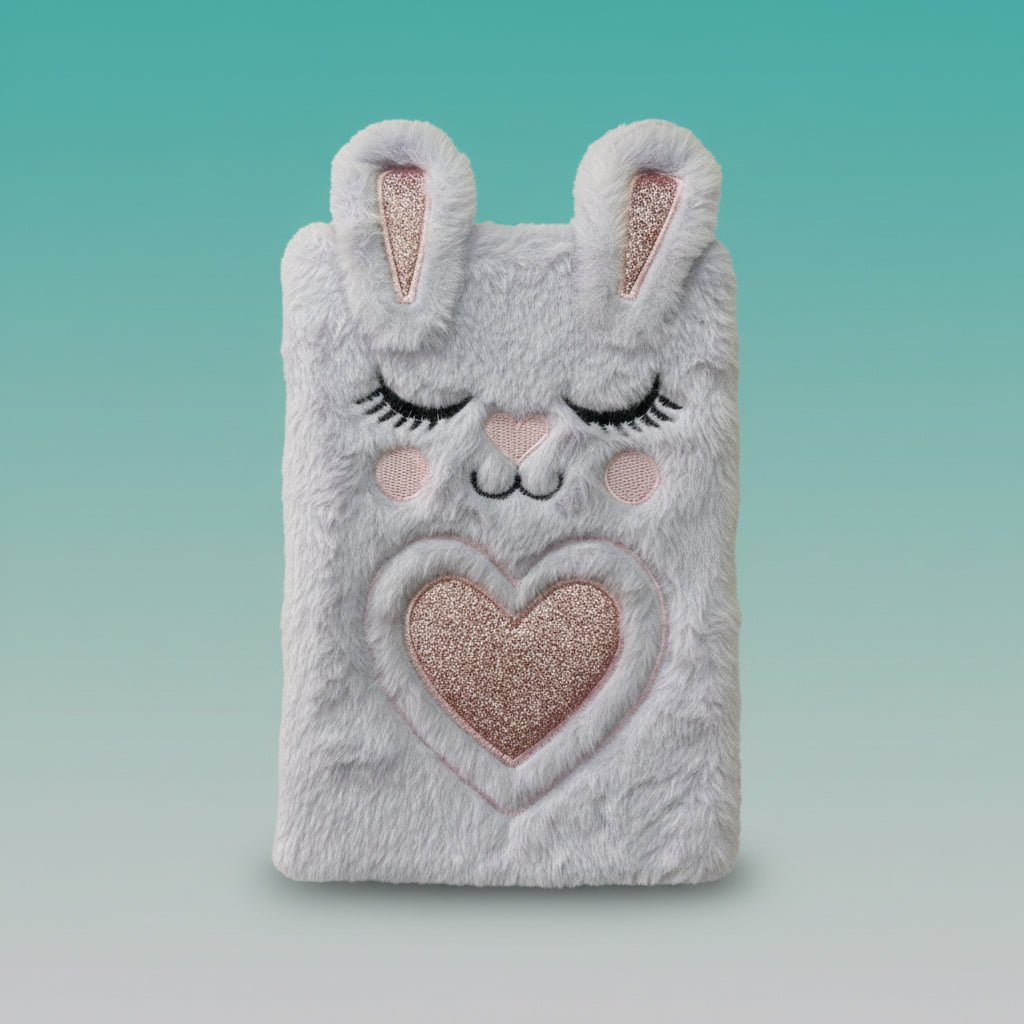 A5 Diary Fur Ear With Lock by Gift Hub Mart