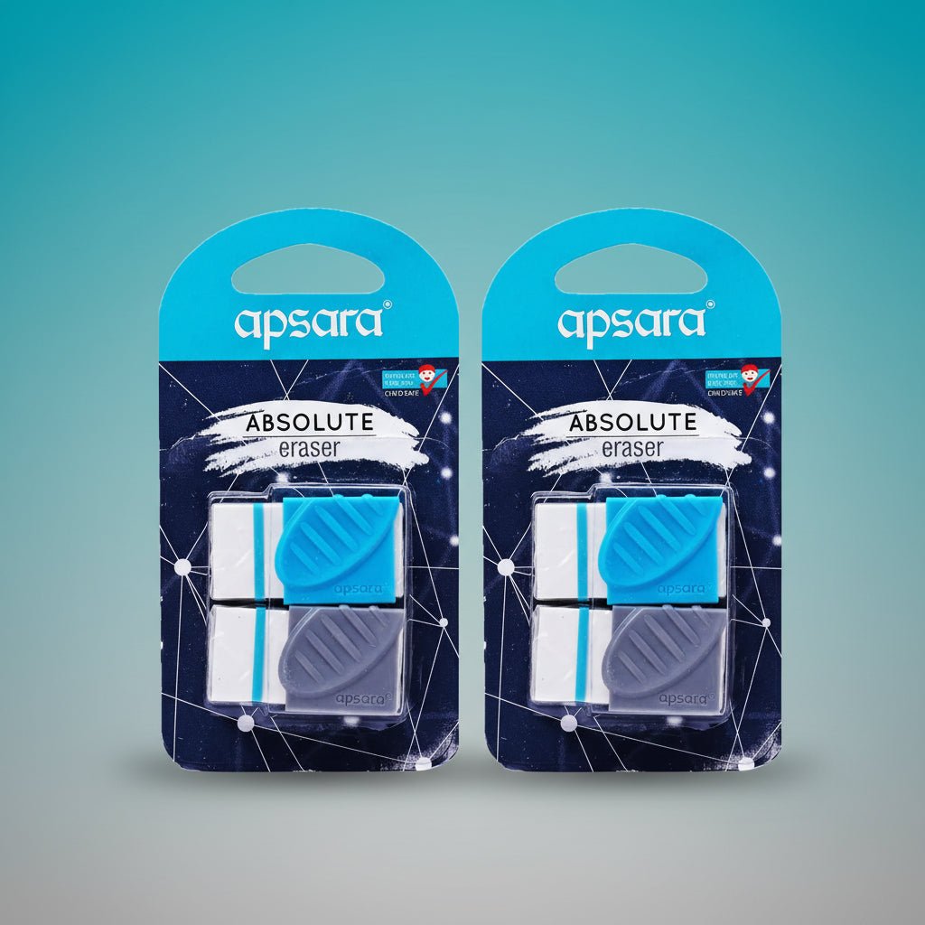 Apsara Absolute Eraser (Set Of 2 Erasers) by Gifthubmart