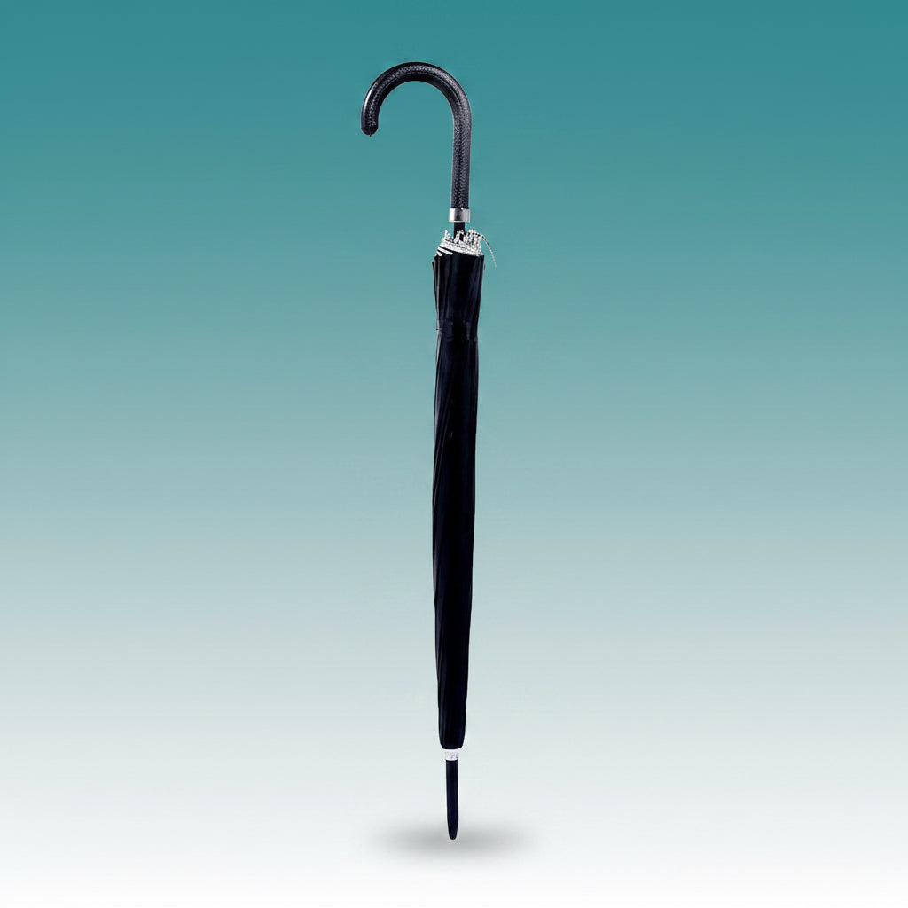 Black Long Umbrella Big 36 Inch by Gifthubmart