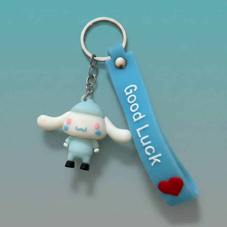 Blue Cinnamoroll Keychain Good Luck
