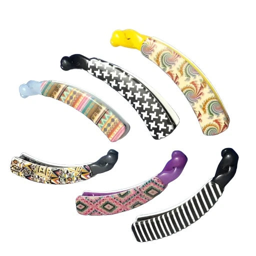 Banana Clutcher Geometric Design