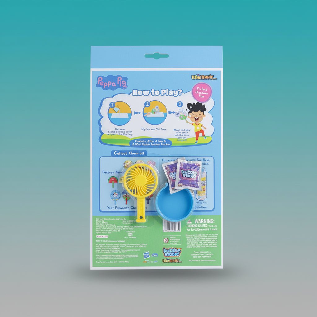 Bubble Magic Fan Bups Peppa Pig by Gifthubmart