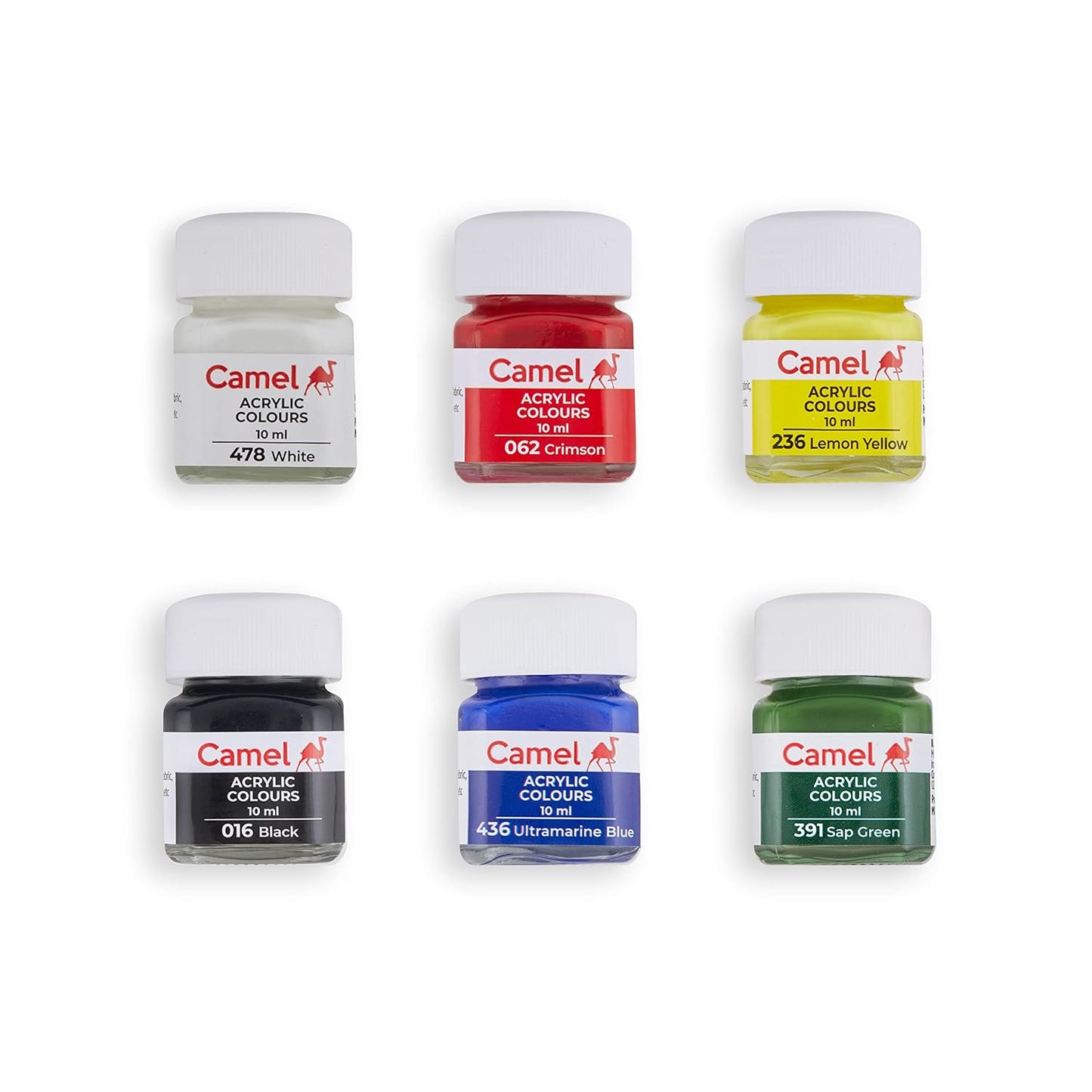 Camel Acrylic Colours 6 Shades