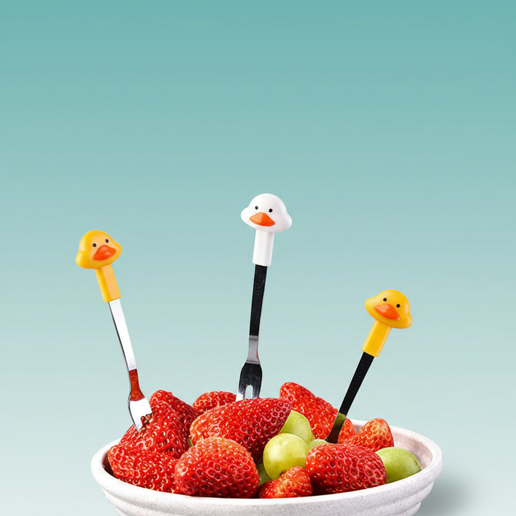 Cartoon Duck Fruit Fork by Gifthubmart