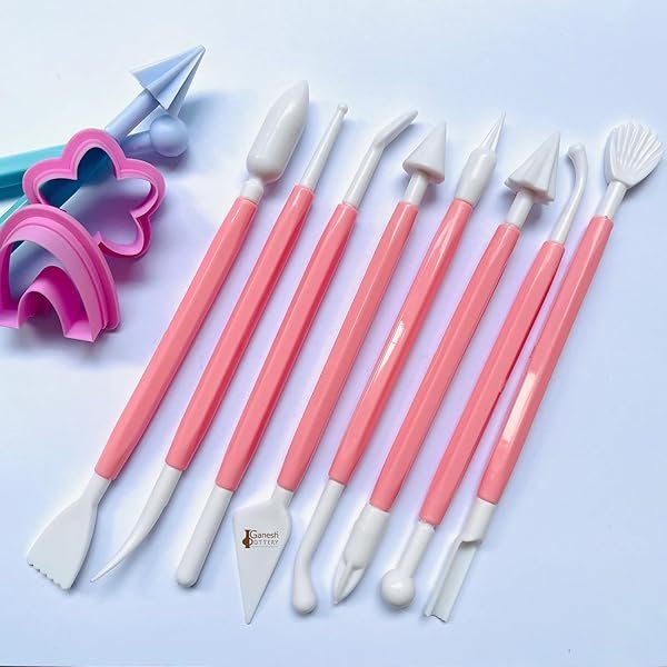 Ceramic Pottery Tools (Set of 8) by Gift Hub Mart