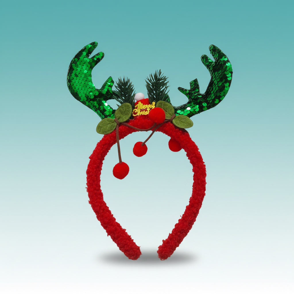Christmas Sequins Hairband by Gift Hub Mart