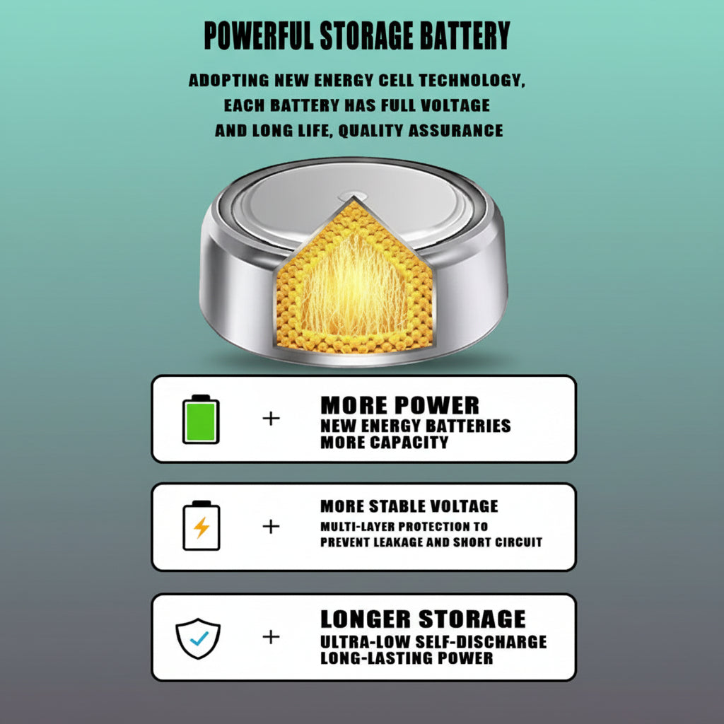 Coin Battery 1.5V AG10 by Gifthubmart