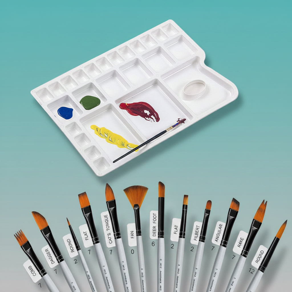 Colour Mixing Palette Rectangle Medium by Gifthubmart