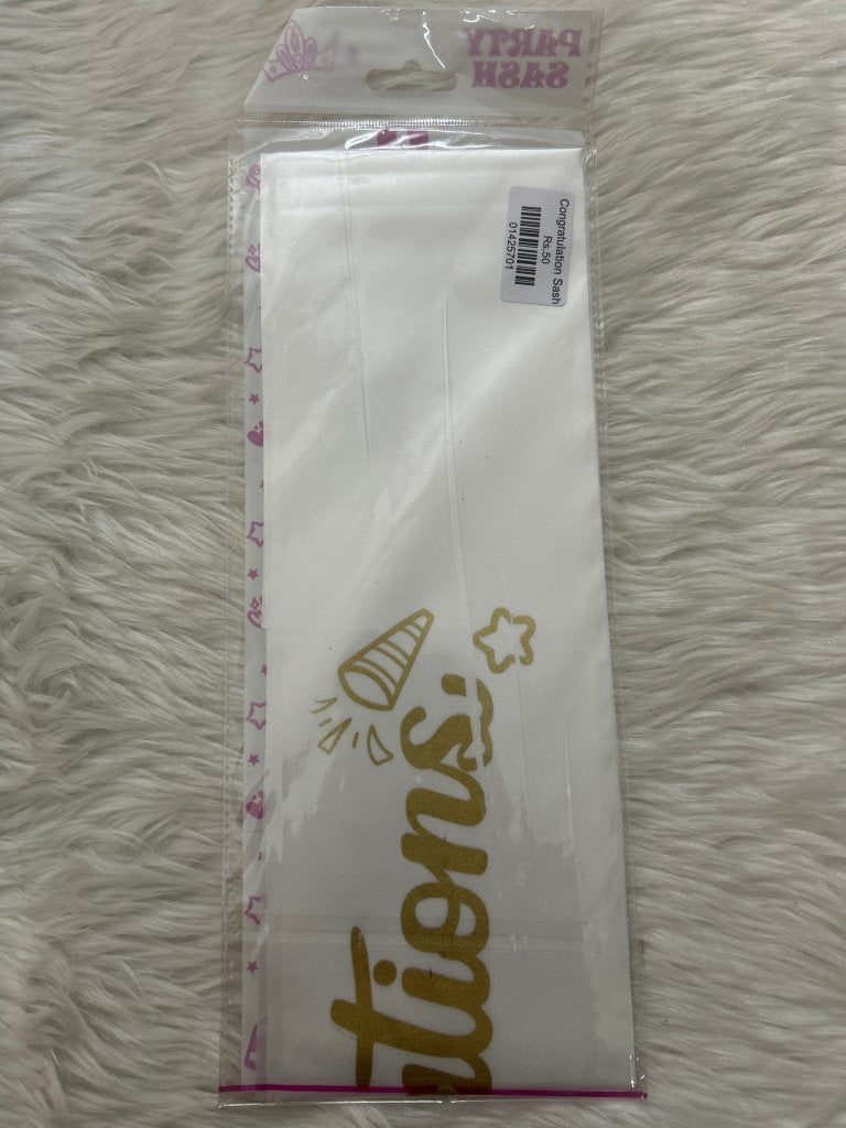 Congratulation Sash by Gift Hub Mart
