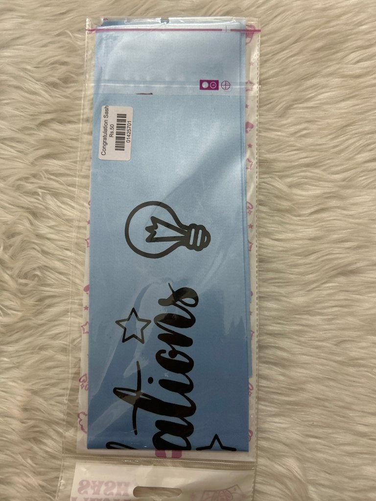 Congratulation Sash by Gift Hub Mart