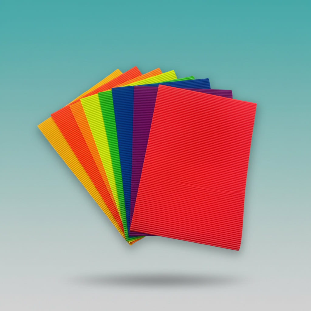 Corrugated Paper A4 Multicolour by Gifthubmart