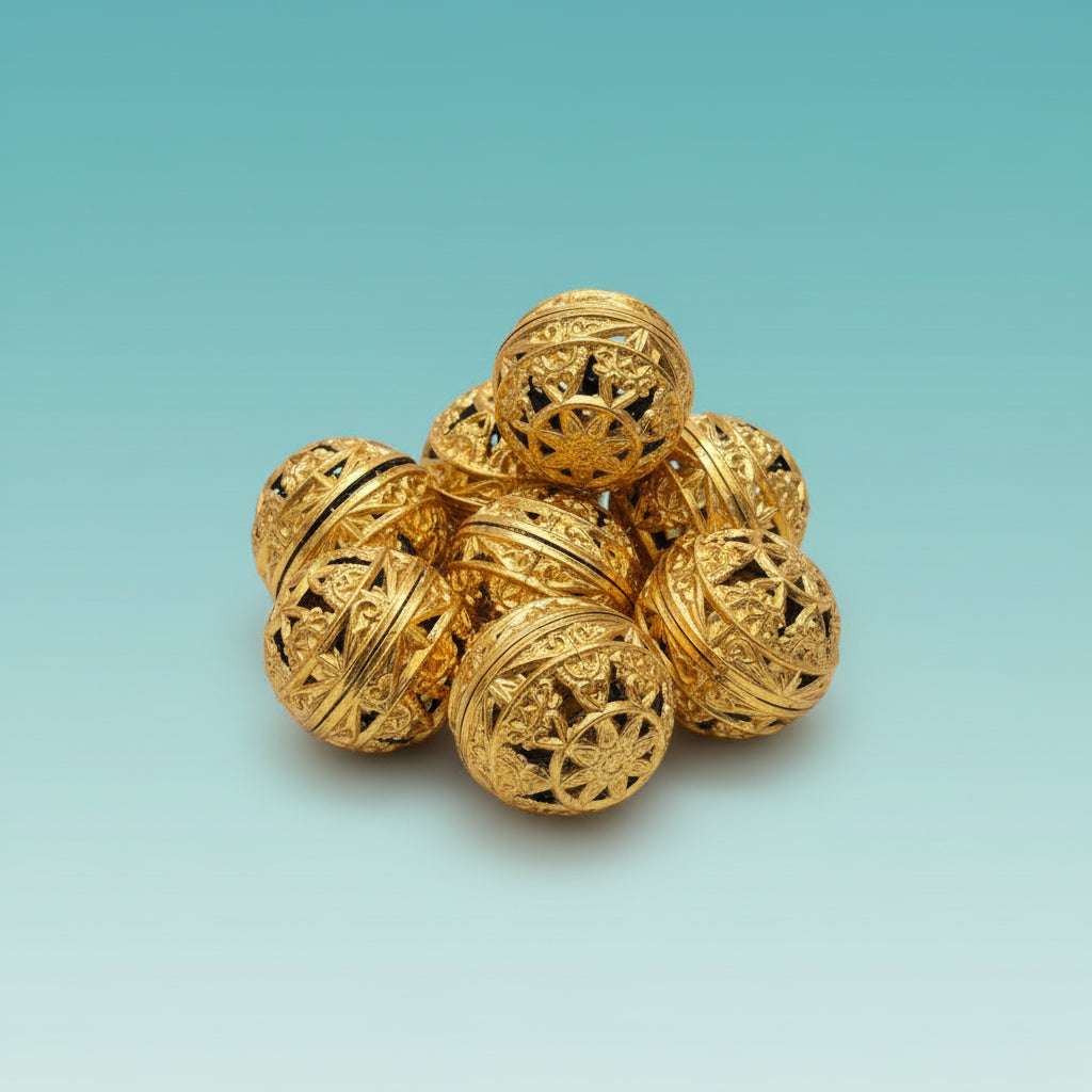 Decorative Golden Balls Big by Gifthubmart