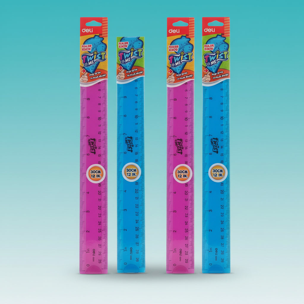 Deli Flexible Scale 30cm (12 In) by Gift Hub Mart