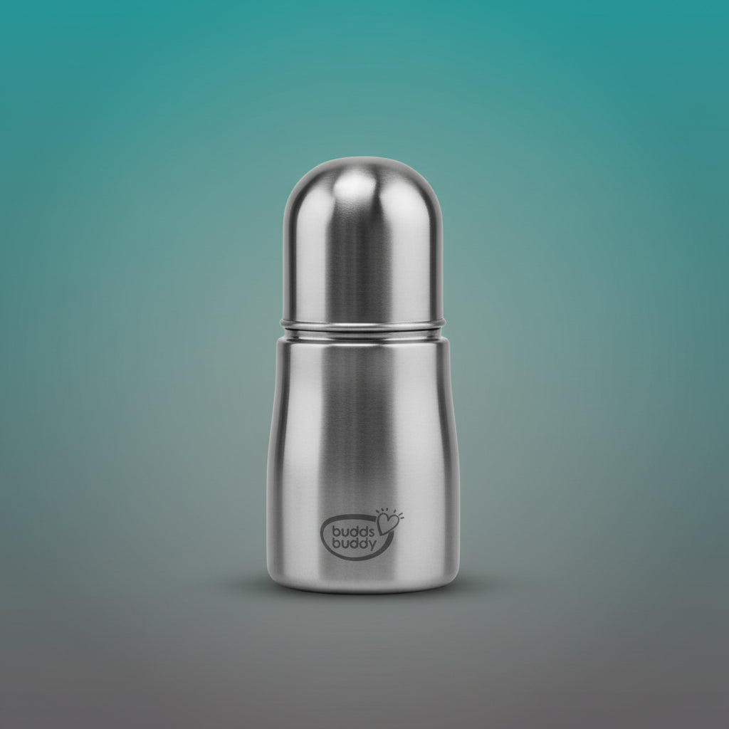 Deluxe Stainless Steel 2 Stage Bottle 150 ML- Buds Buddy by Gifthubmart