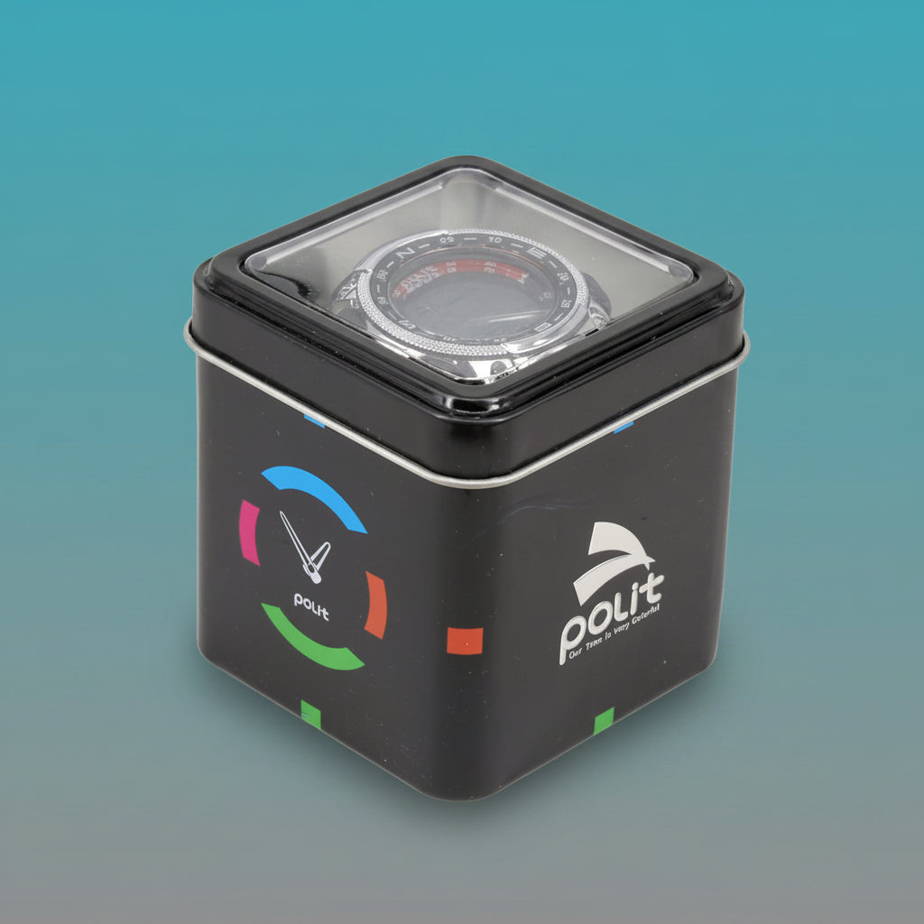 Digital Polit Wrist Watch Box Black by Gifthubmart