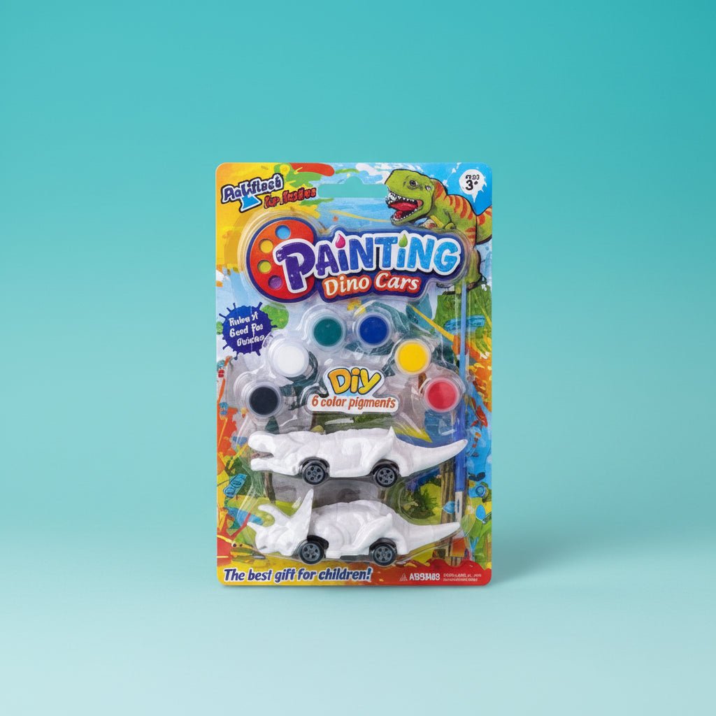 DIY Painting Dino Cars by Gifthubmart