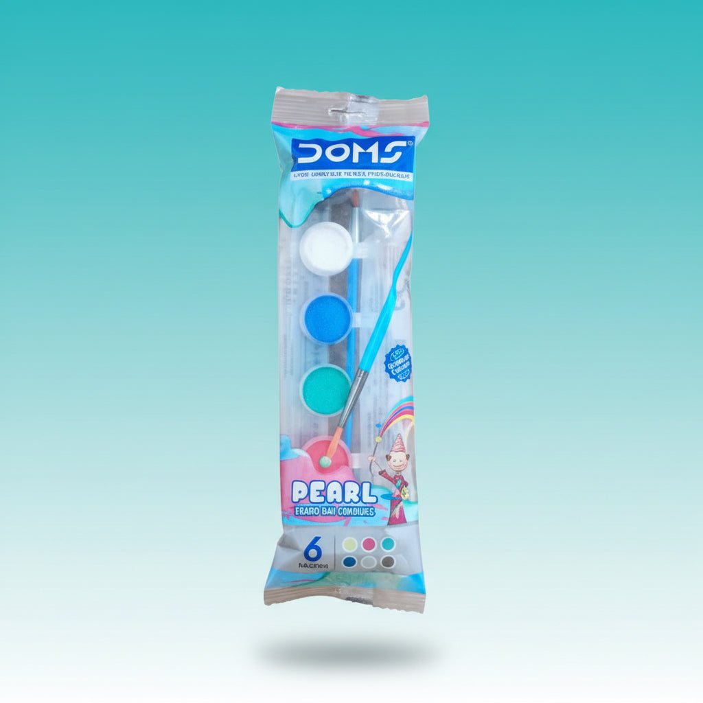 DOMS 6 Pearl Tempera Colour Set by Gift Hub Mart