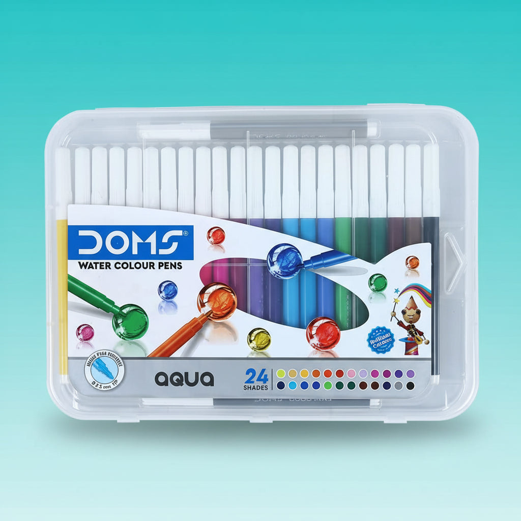 Doms Aqua Watercolour Sketch Pens 24 Shades by Gifthubmart