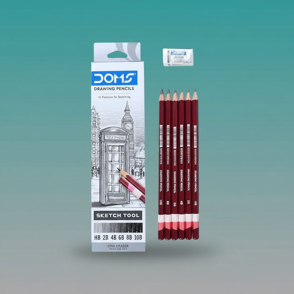 Doms Drawing Pencil Set by Gift Hub Mart