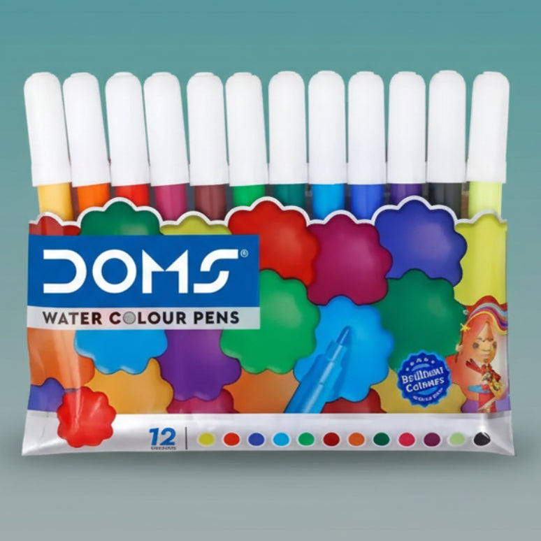 DOMS Water Colour Pen 12 Shades by Gifthubmart