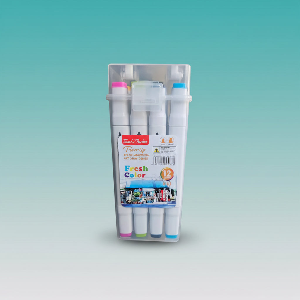 Dual Tip Marker Pen 12 by Gifthubmart