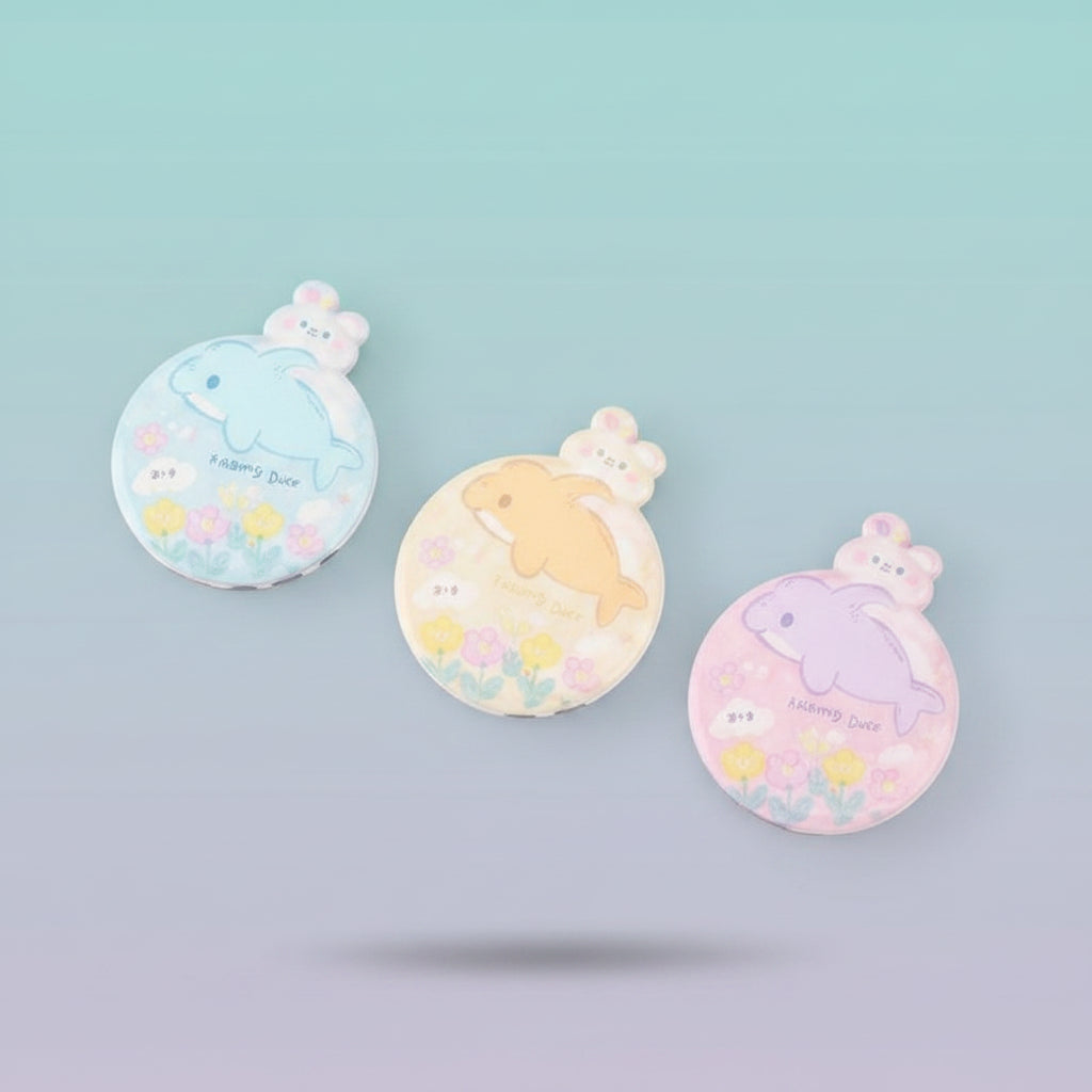 Fancy Dolphin Bear Double Sided Mirror by Gifthubmart