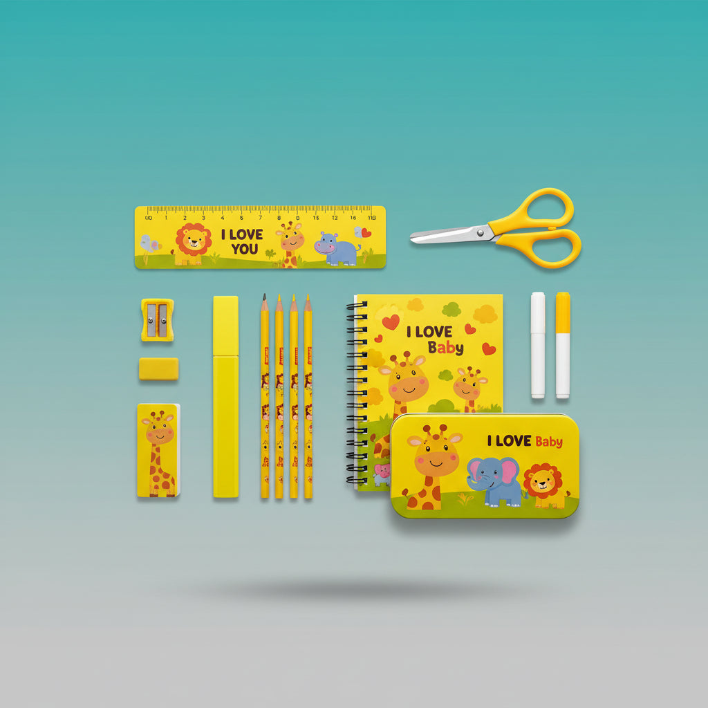 Fancy Stationery Set With Whiteboard by Gifthubmart