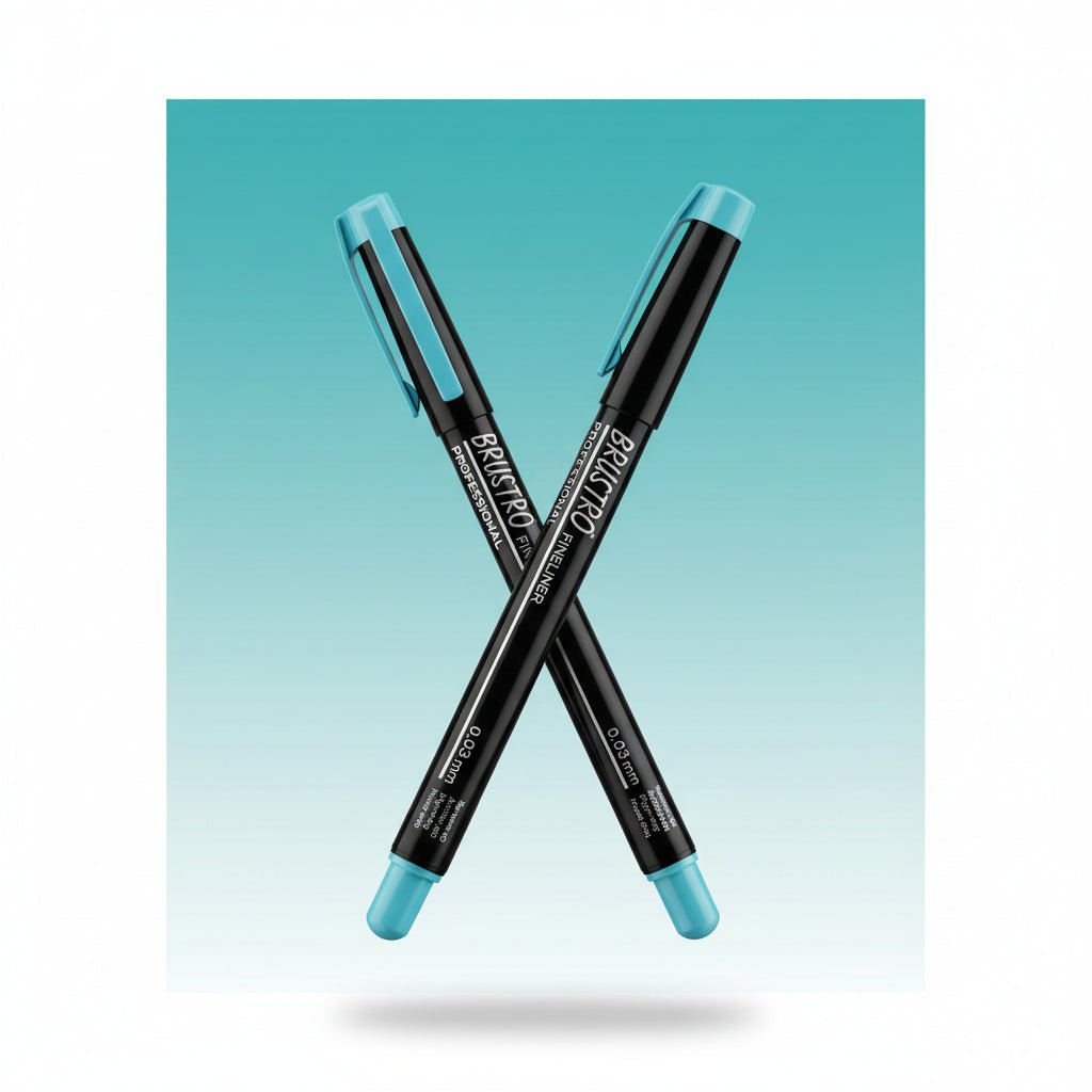 Fineliner Pen Black Assorted 10 set Brustro by Gifthubmart