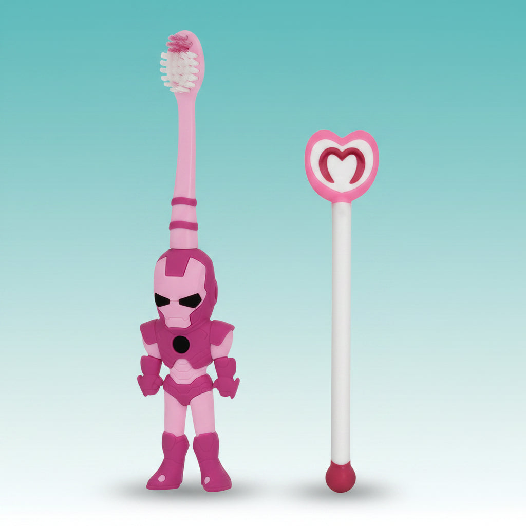 First Care Roxe Kids Toothbrush + Tongue Cleaner by Gifthubmart