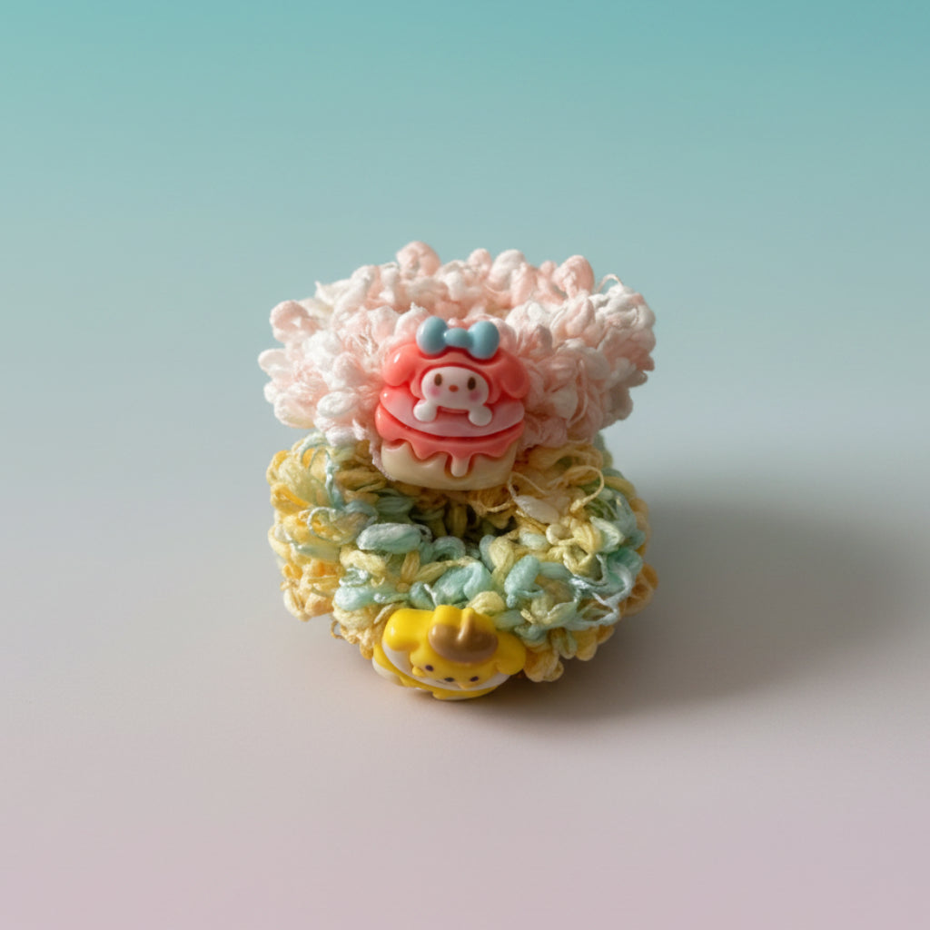 Fluffy Schruncies with Sanrio pack of 2 by Gift Hub Mart