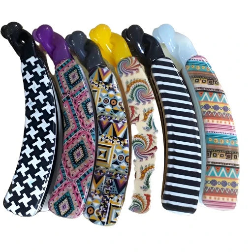 Banana Clutcher Geometric Design