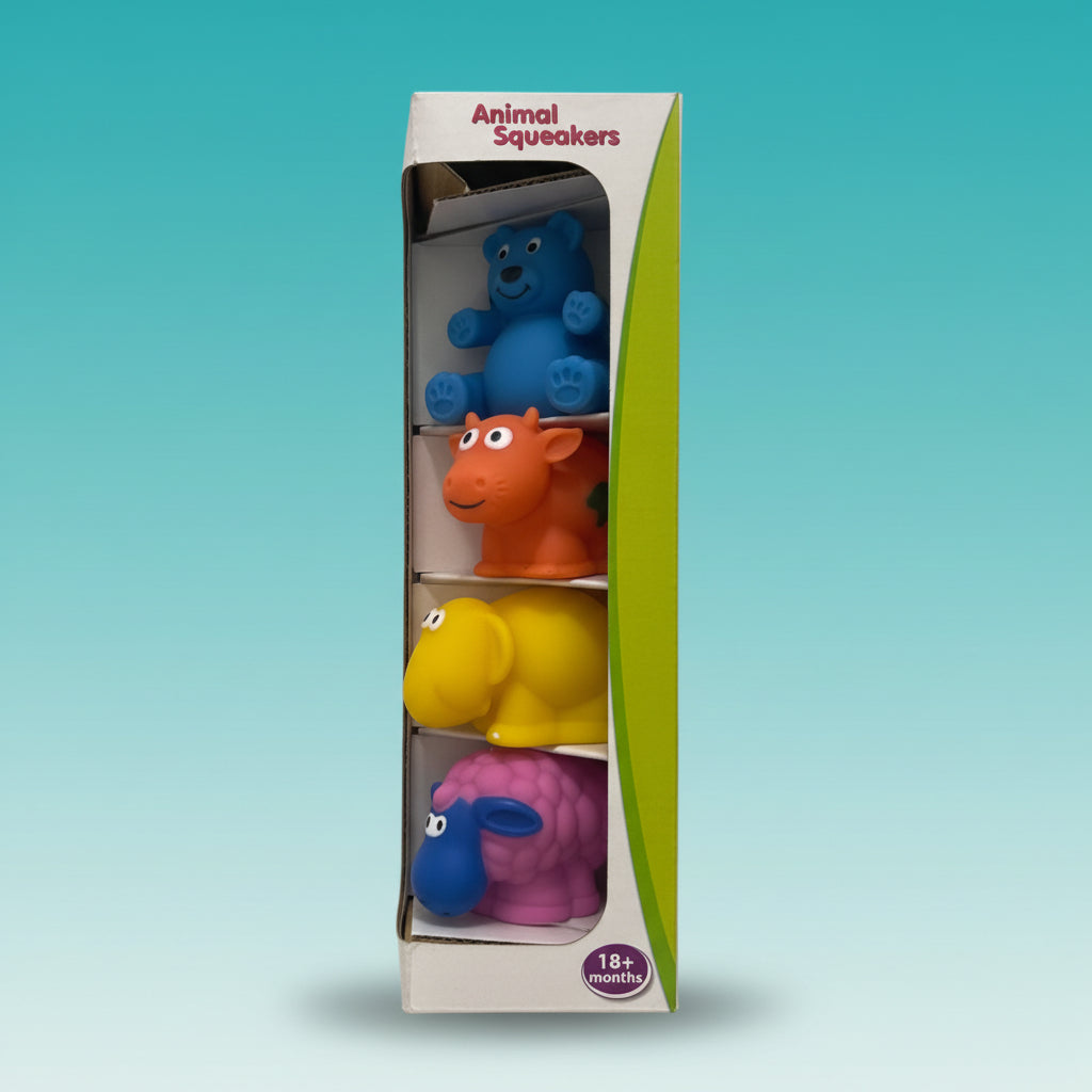 Giggles Animal Squeakers 18m+ by Gift Hub Mart
