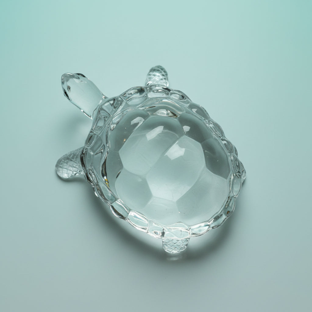 Glass Turtle Small Lucky Charm by Gifthubmart