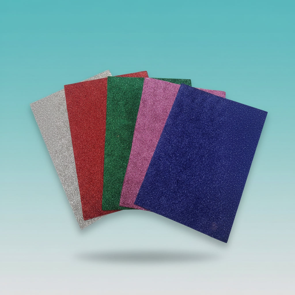 Glitter Foam Sheet A4 by Gifthubmart