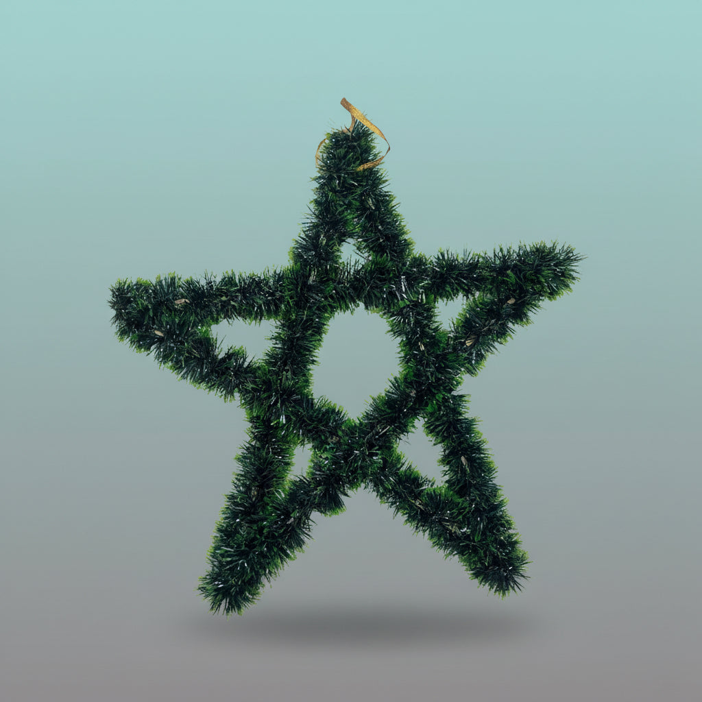 Green Star Wreath Medium by Gifthubmart