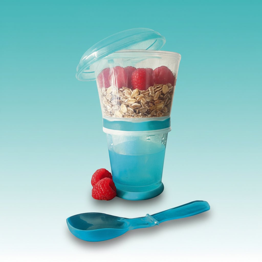 Home & Diner To Go Muesli Cup (With Folding Spoon) by Gifthubmart