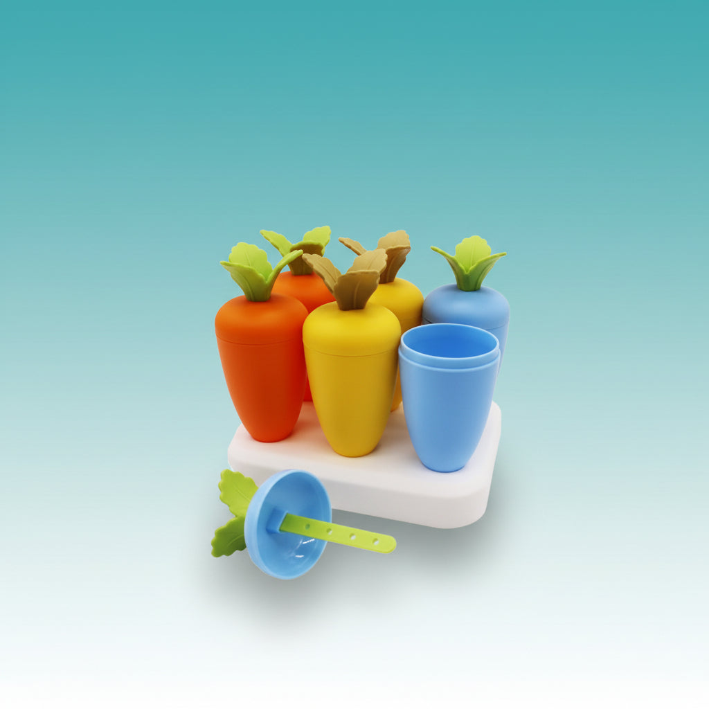Ice Cream Popsicle Mould Flower Carrot by Gifthubmart