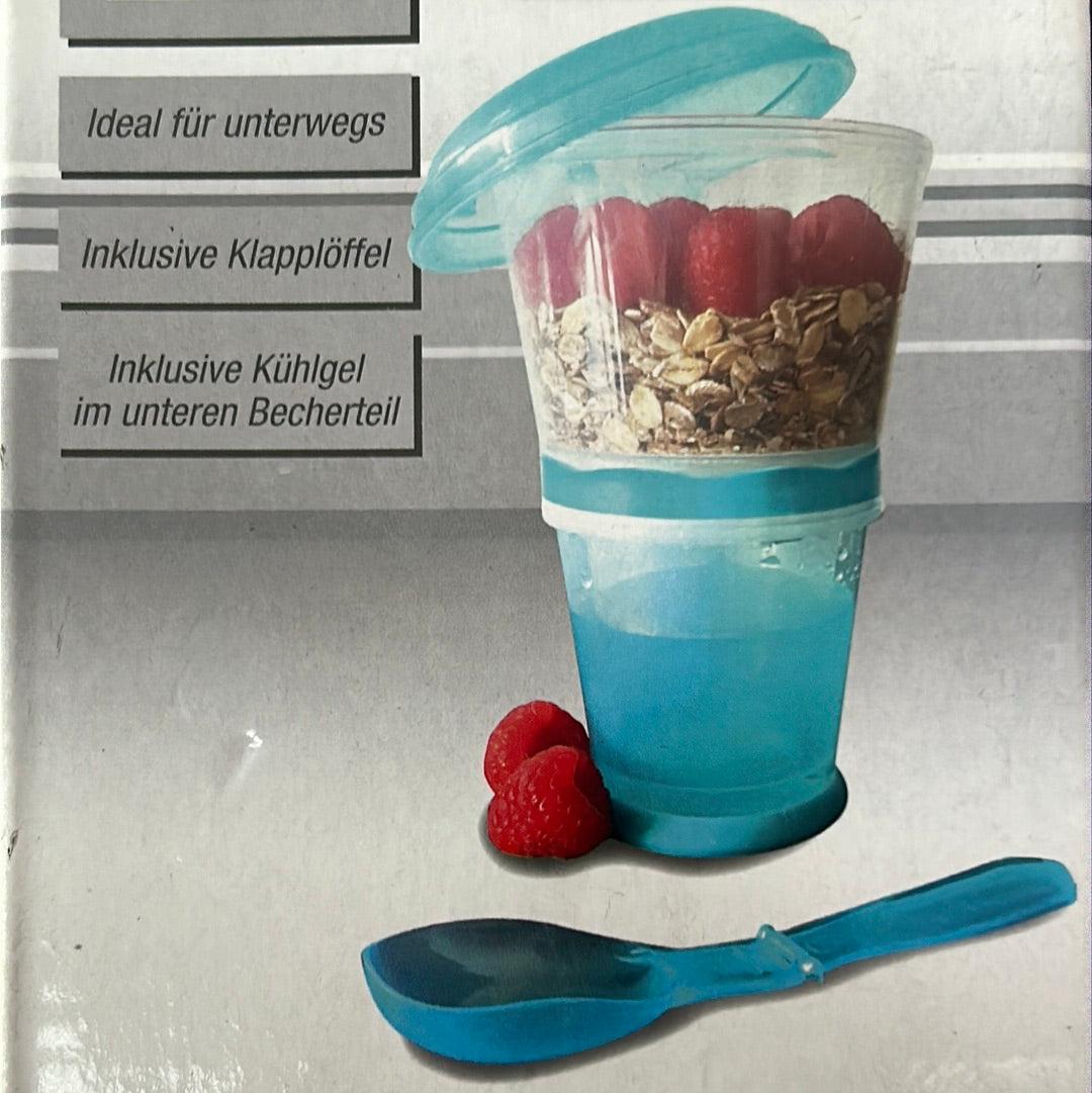 Home & Diner To Go Muesli Cup (With Folding Spoon) - Gift Hub Mart