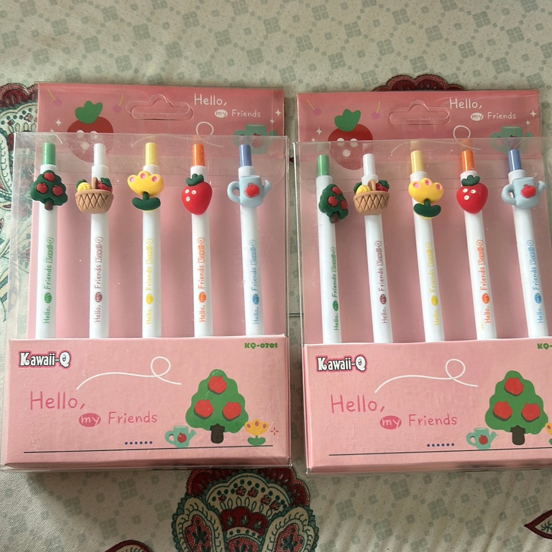 Kawaii Gel Pen Fruits
