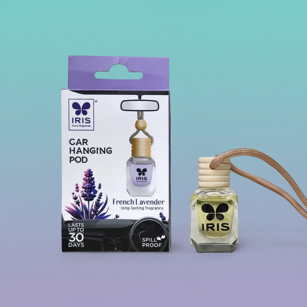 Iris Car Hanging Pod French Lavender by Gift Hub Mart