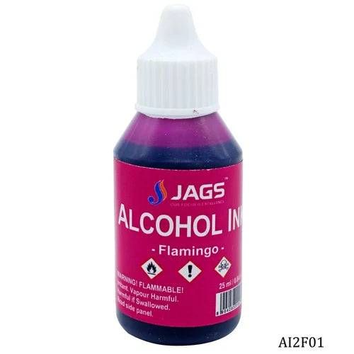 Jags Alcohol Ink Flamingo