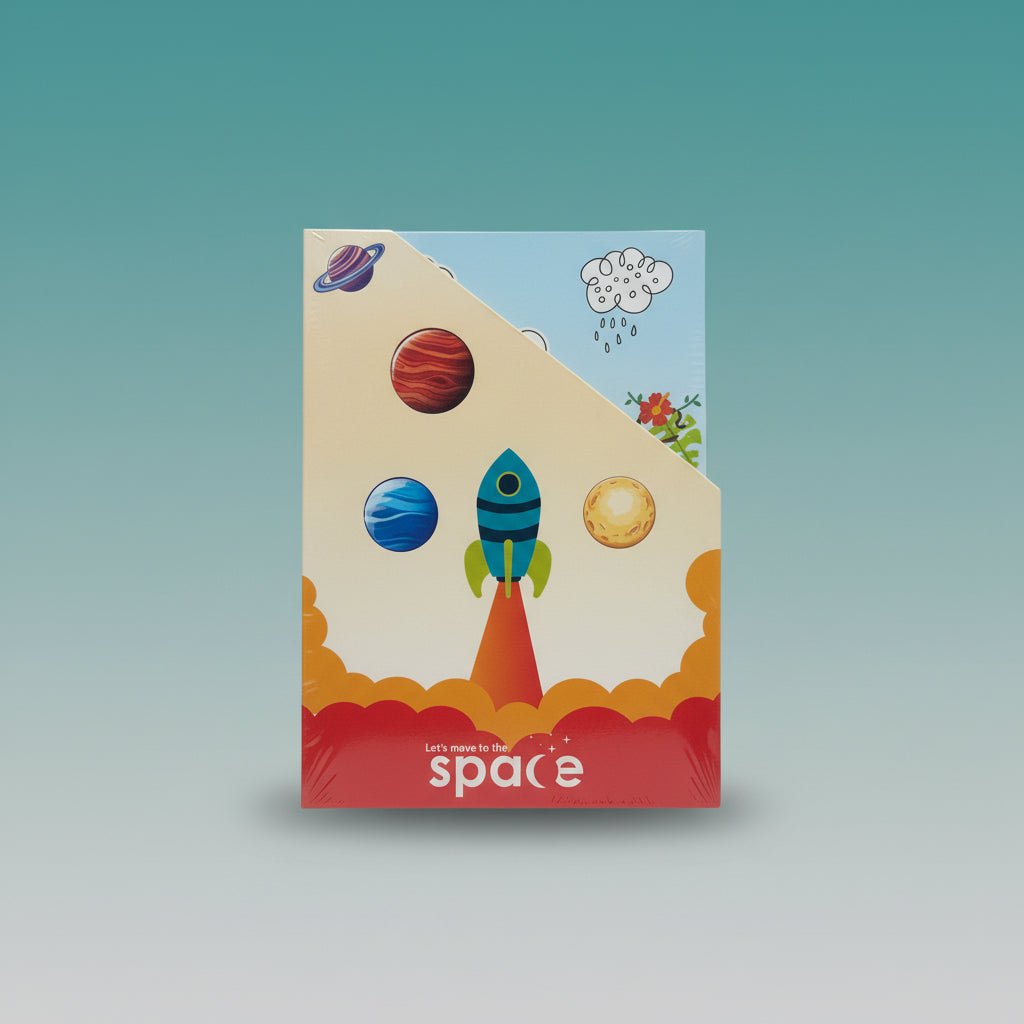 Kids Diary Set of 4 (Lets Move To The Space) With Ludo by Gifthubmart