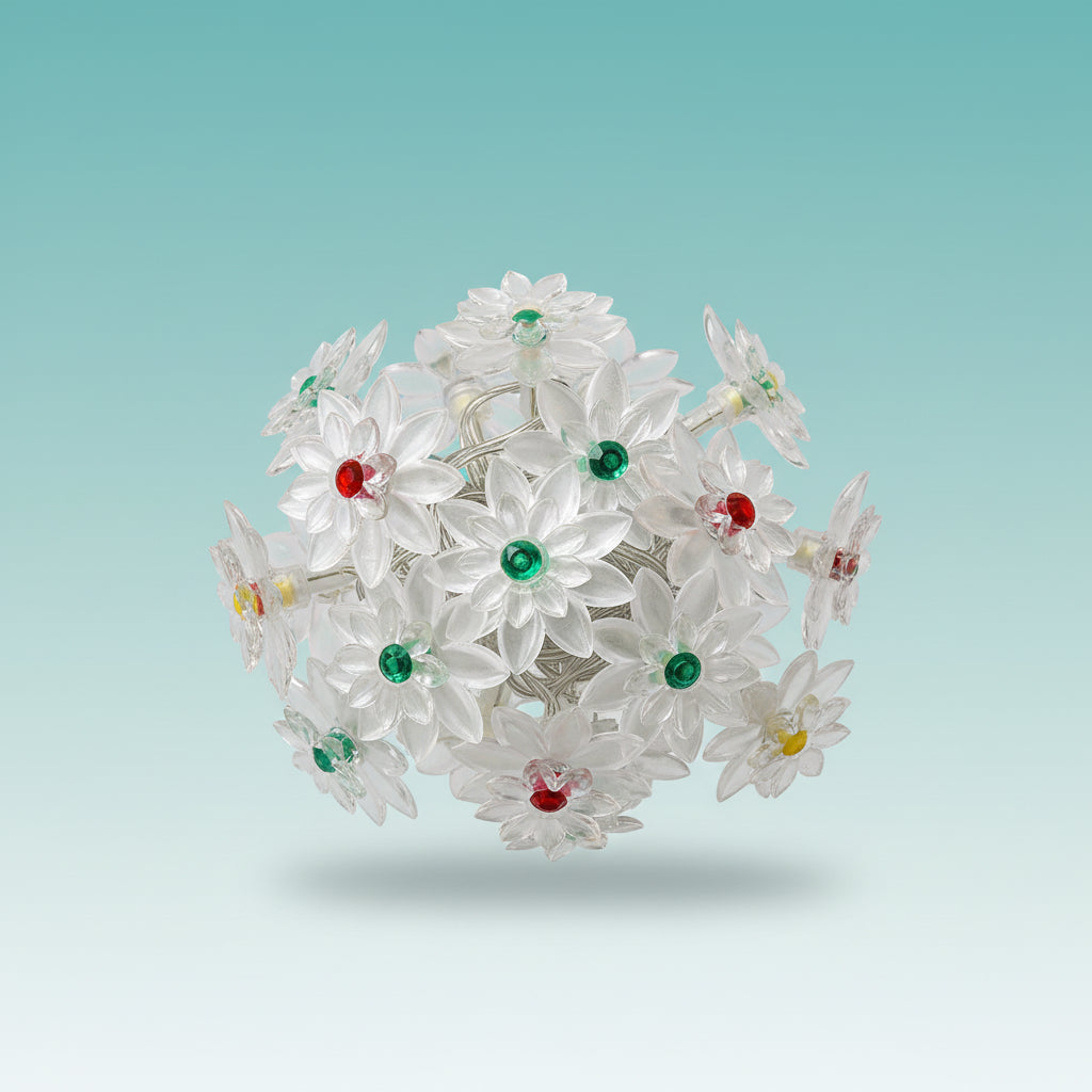 Led Lights - Double Lotus Multi 3Mtr by Gift Hub Mart