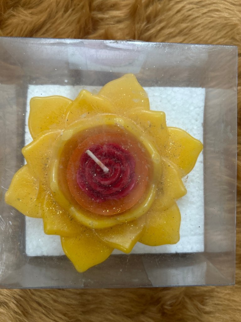 Lotus Rose Candle by Gift Hub Mart