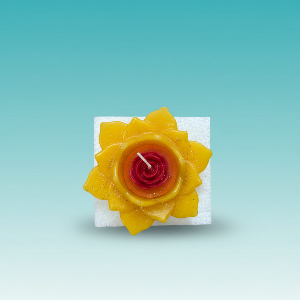 Lotus Rose Candle by Gift Hub Mart