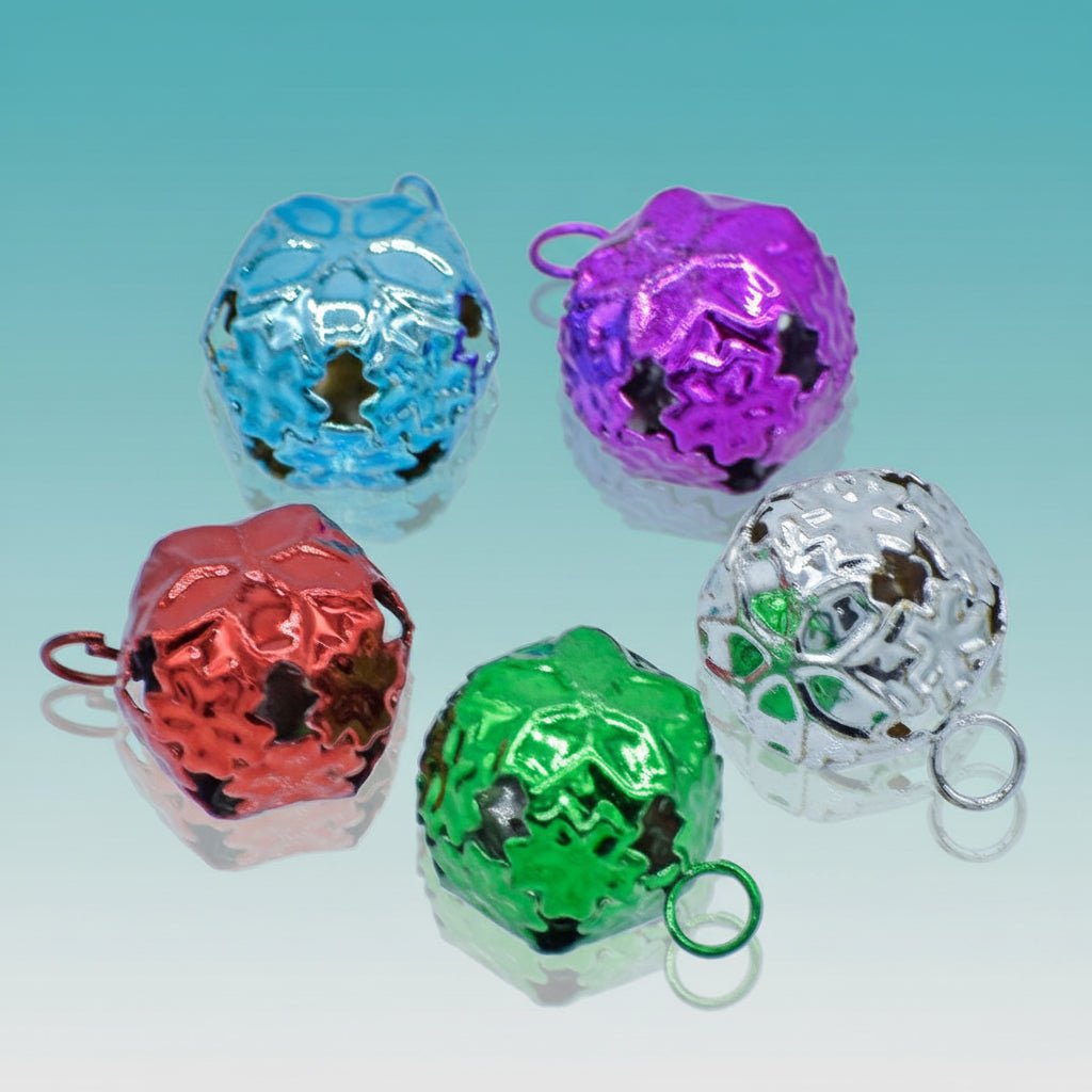 Mini Metal Bells Flowers Jags by Gifthubmart