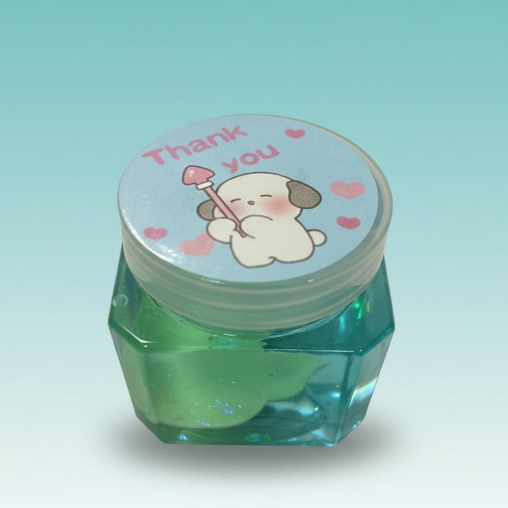 Minion Glitter Clear Slime by Gifthubmart