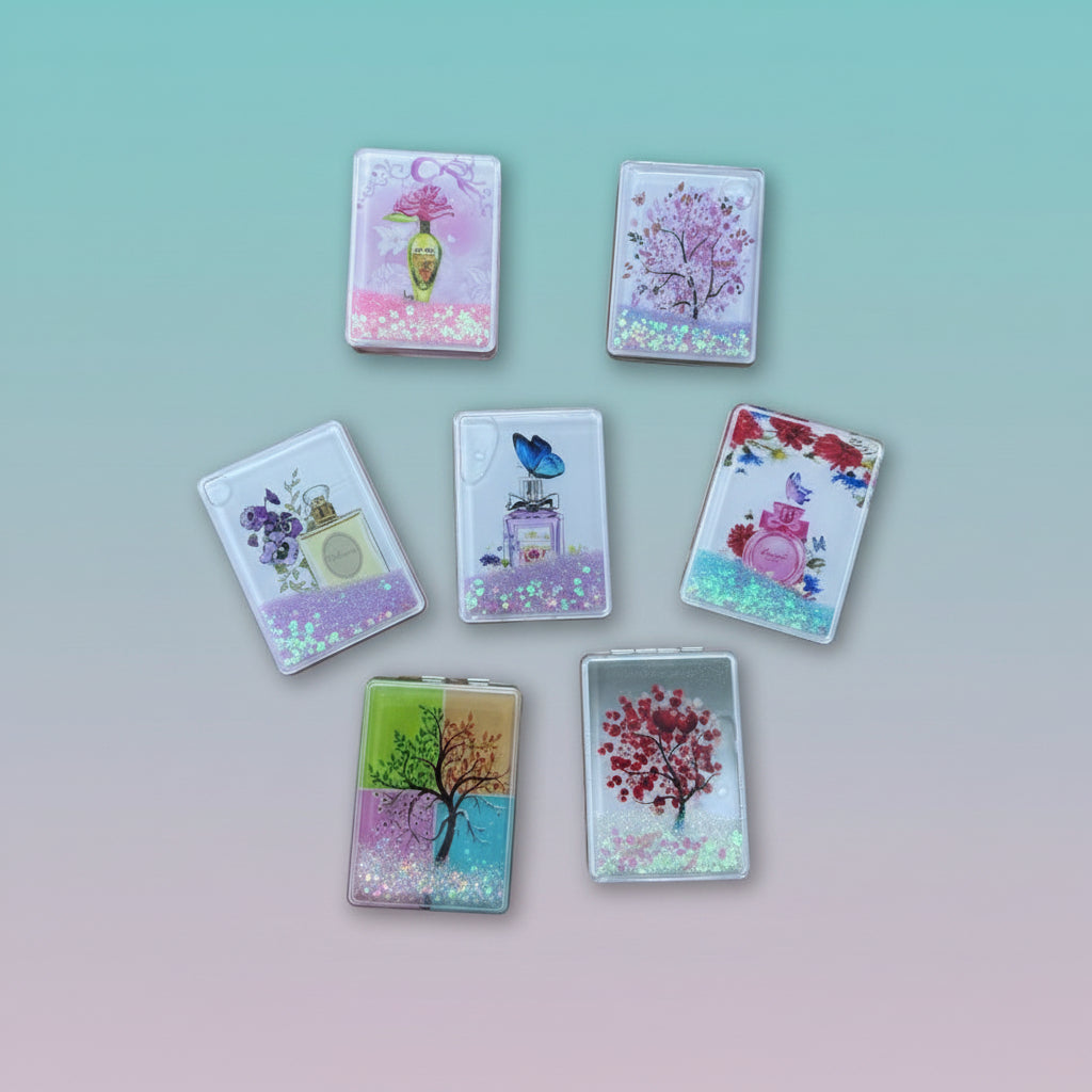 Moving Glitter Mirror- Rectangle by Gift Hub Mart