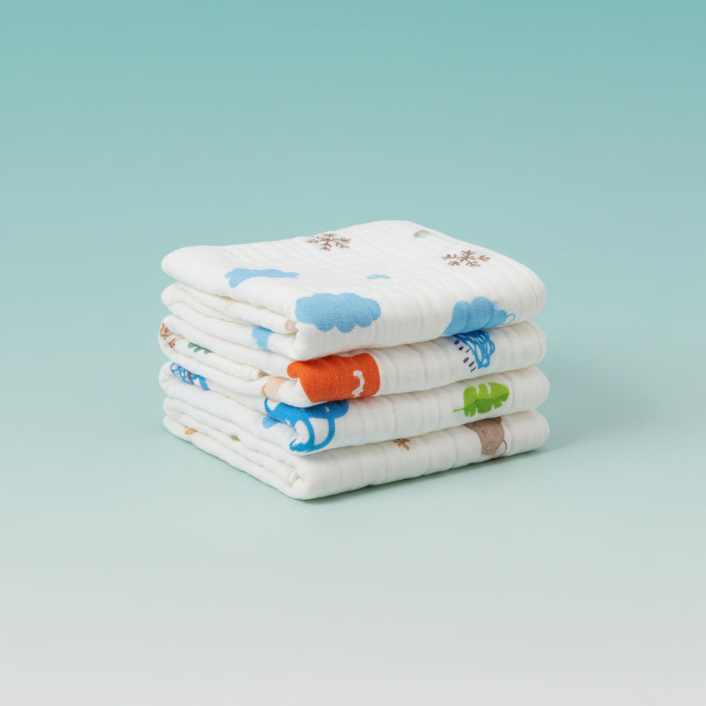 Muslin Baby Wipes Set Of 5
